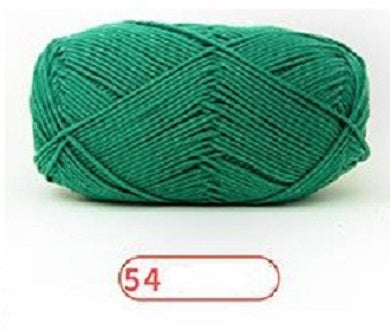 Rainbow Yarn Milk Cotton Yarn 5 ply Cake Gradient & Solid Color 100g