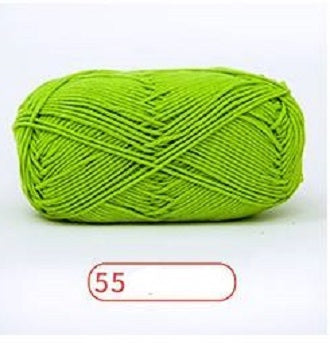 Rainbow Yarn Milk Cotton Yarn 5 ply Cake Gradient & Solid Color 100g