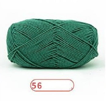 Rainbow Yarn Milk Cotton Yarn 5 ply Cake Gradient & Solid Color 100g