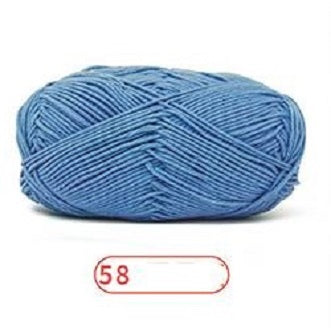 Rainbow Yarn Milk Cotton Yarn 5 ply Cake Gradient & Solid Color 100g