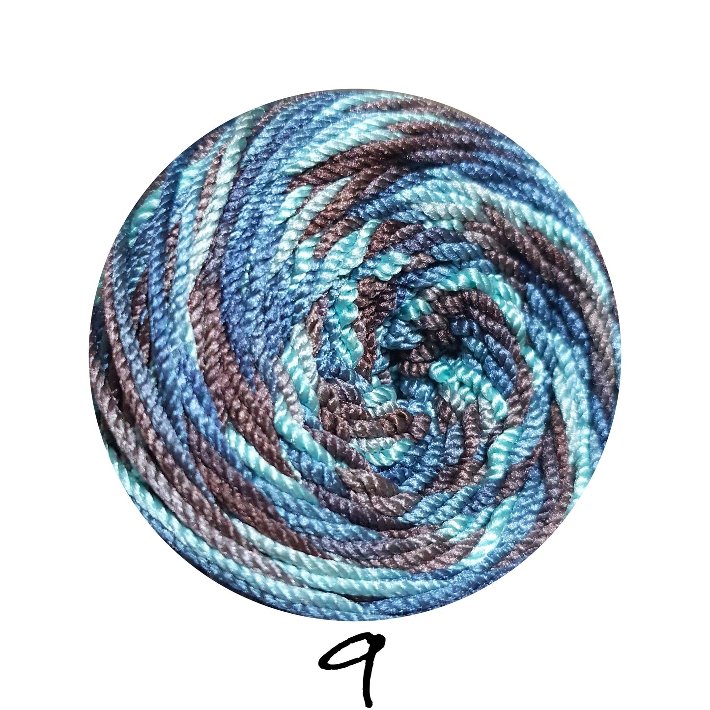 Polyester Yarn Gradient Mix Multi Color 100g