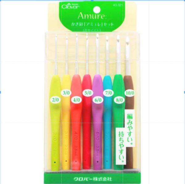 Clover Crochet Hook Amure 43-321 Japan Set