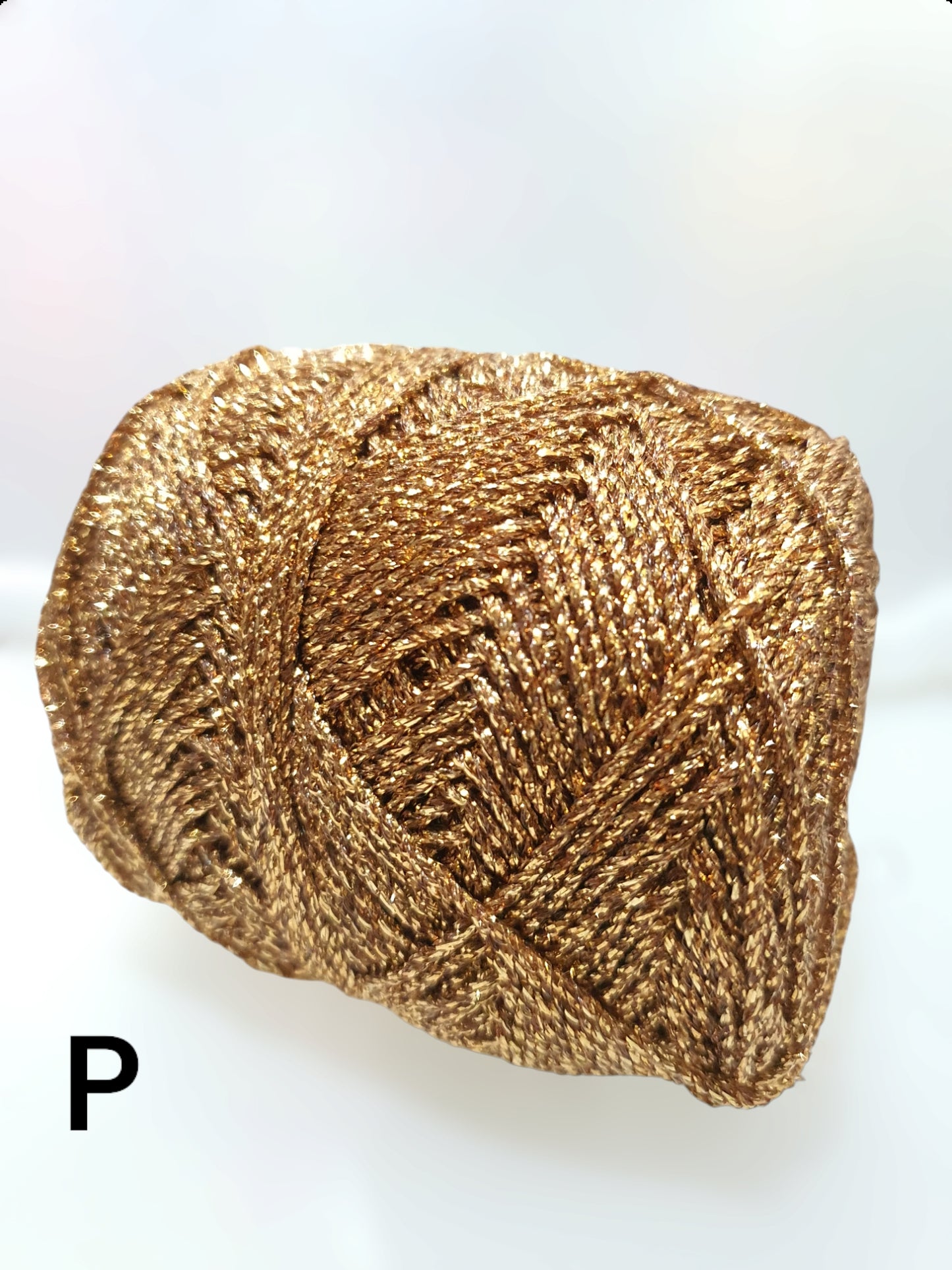 Metallic Lurex Glitter Gold Silver Yarn Thread