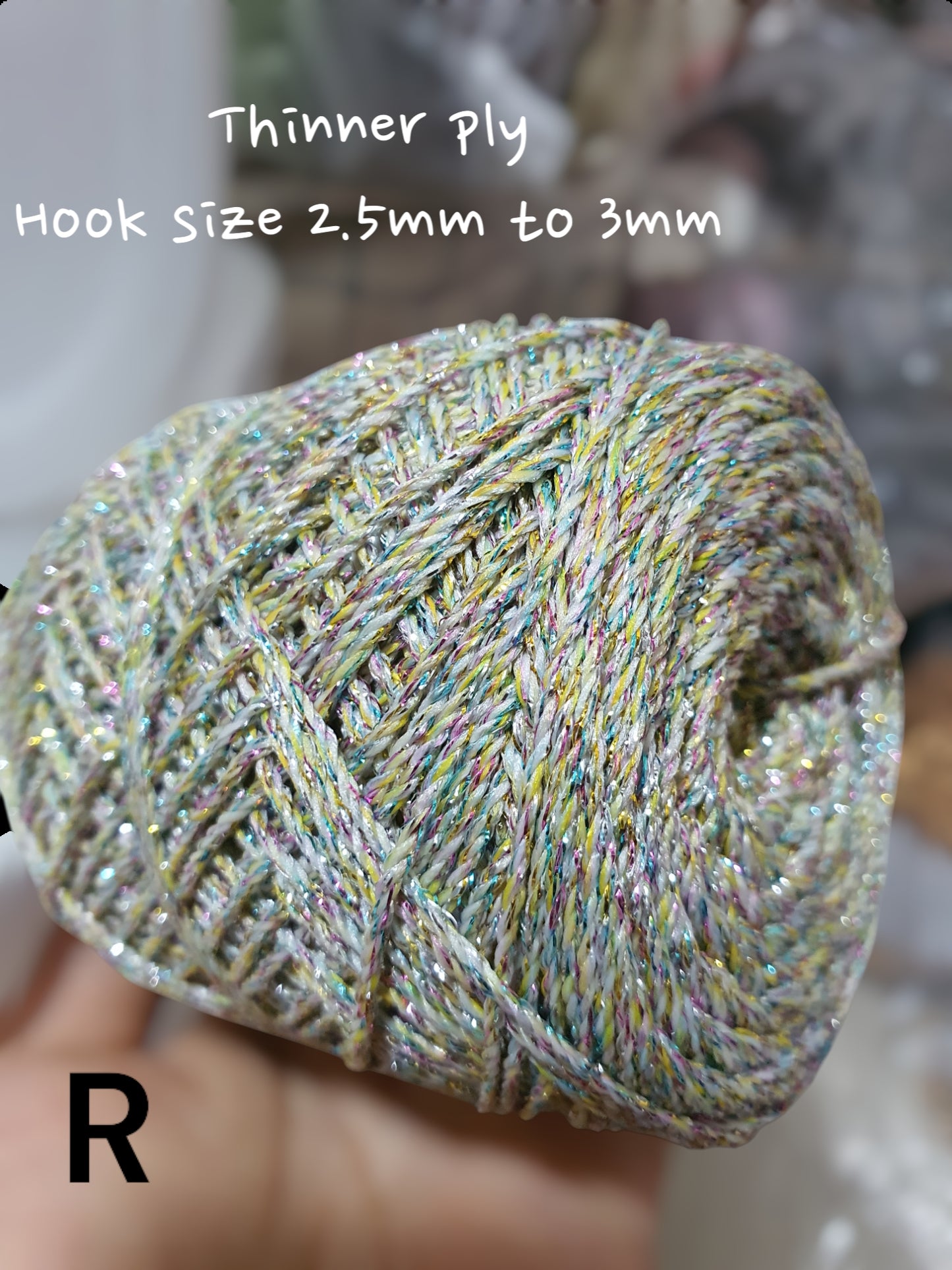 Metallic Lurex Glitter Gold Silver Yarn Thread