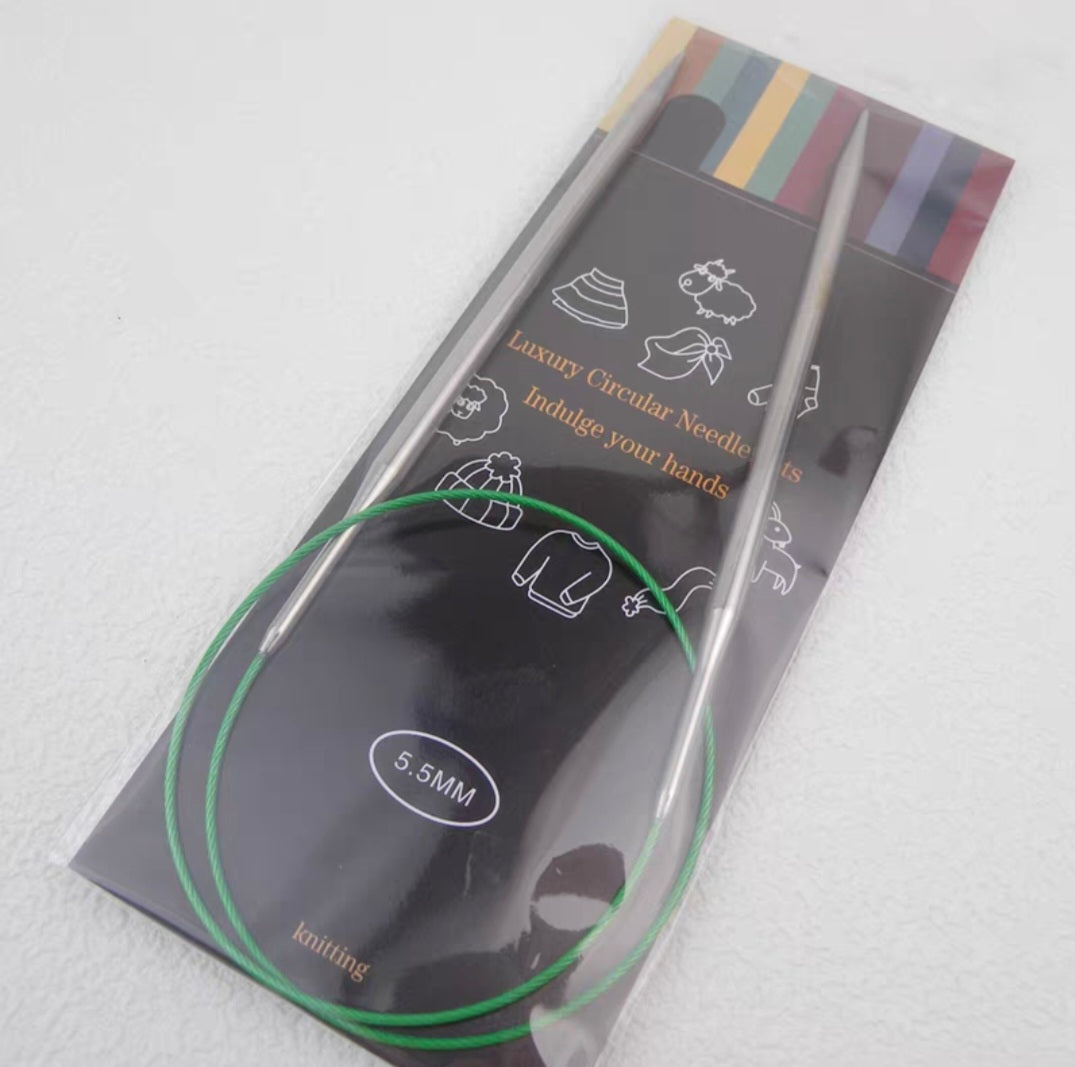 Knitting Needle stainless Steel 40cm, 65cm, 80cm and 100cm