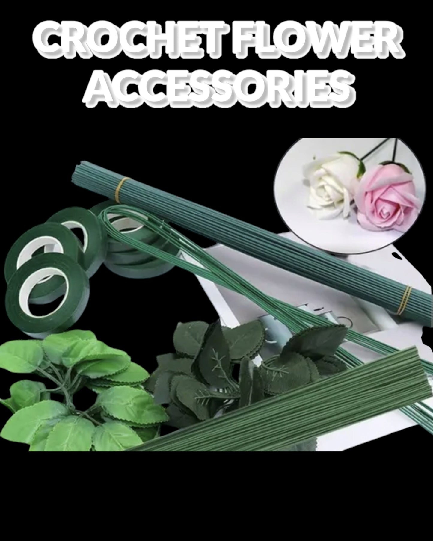 Crochet Flower DIY accessories