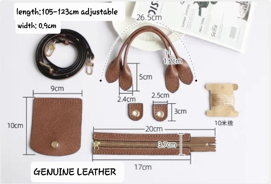 DIY Long Champ bag application accessories set