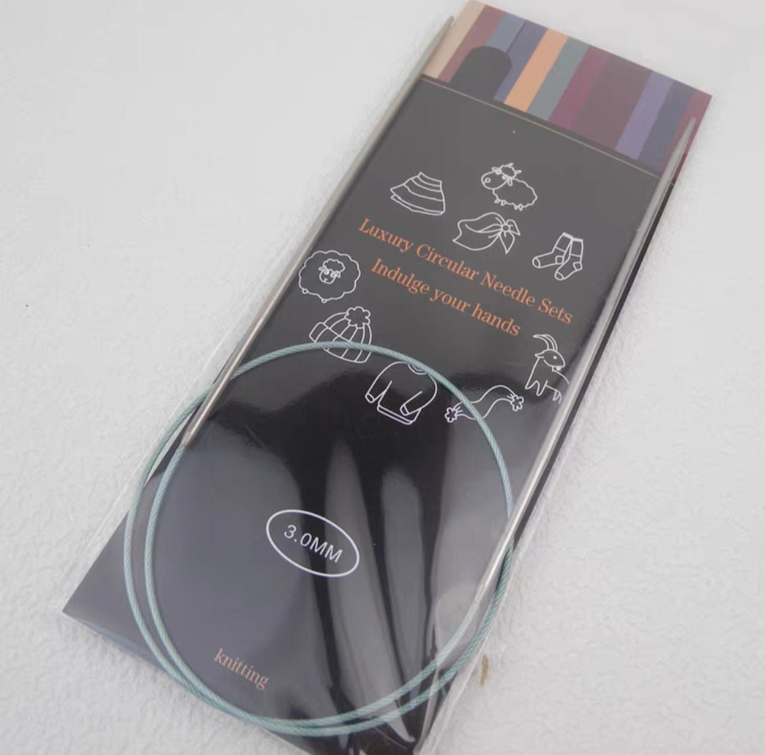 Knitting Needle stainless Steel 40cm, 65cm, 80cm and 100cm