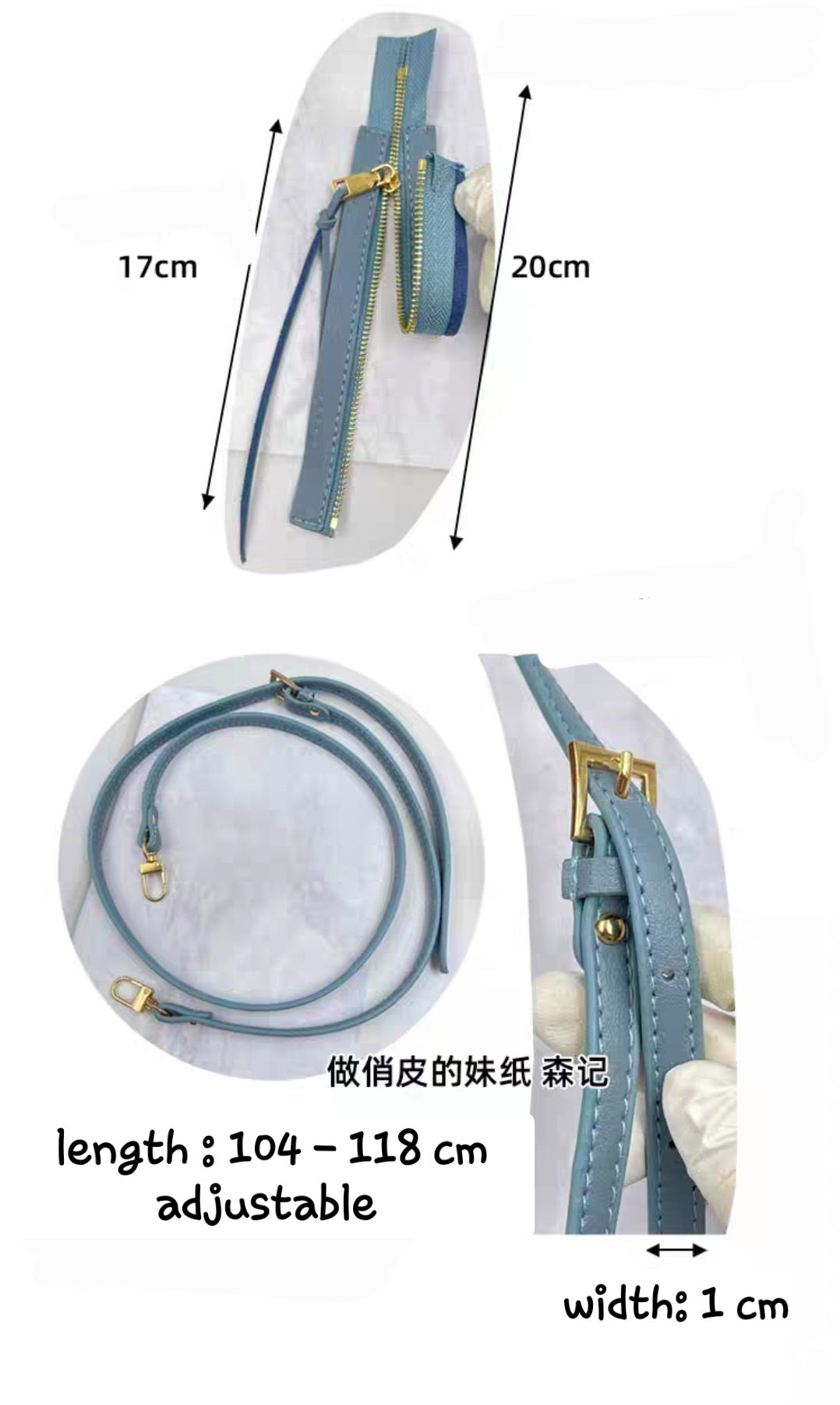 DIY Long Champ bag application accessories set