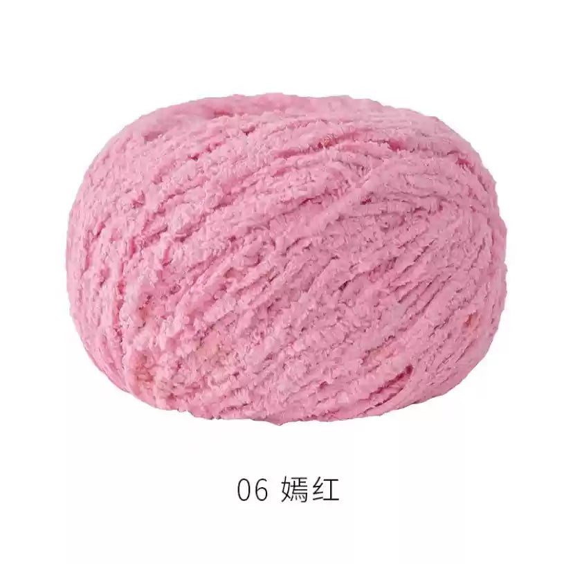 Towel Furry Yarn for crochet dolls DIY(50g)