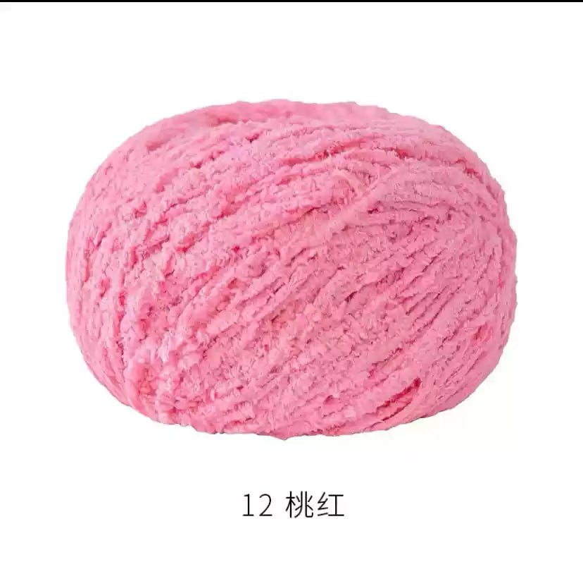 Towel Furry Yarn for crochet dolls DIY(50g)