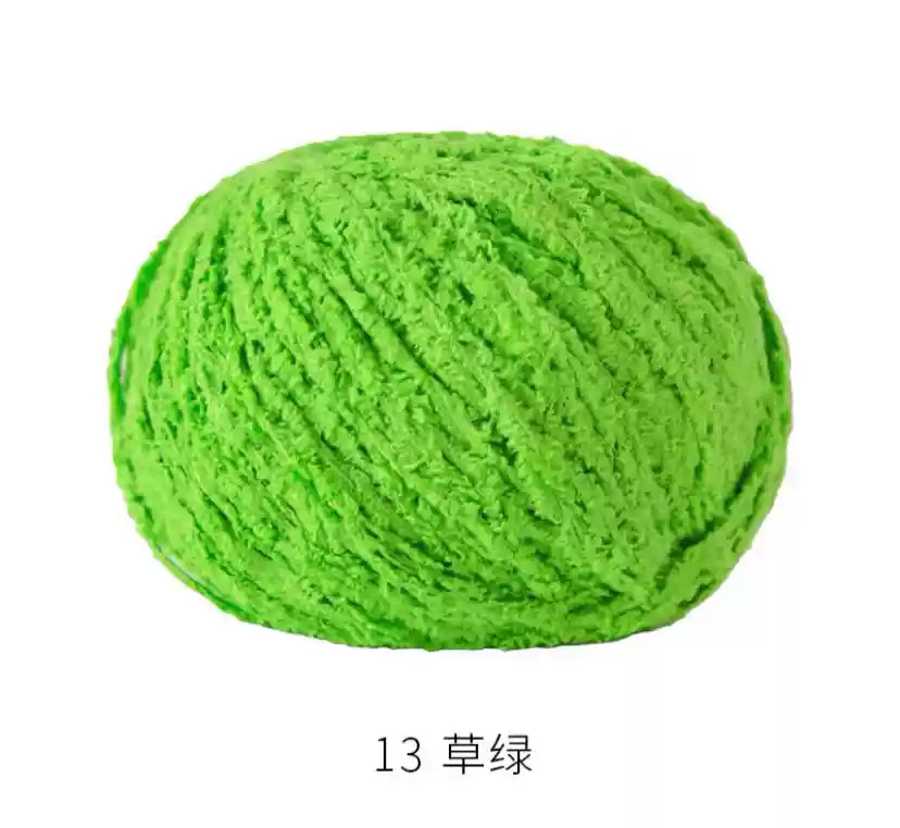 Towel Furry Yarn for crochet dolls DIY(50g)