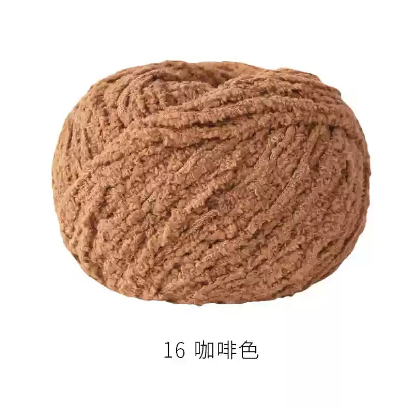 Towel Furry Yarn for crochet dolls DIY(50g)