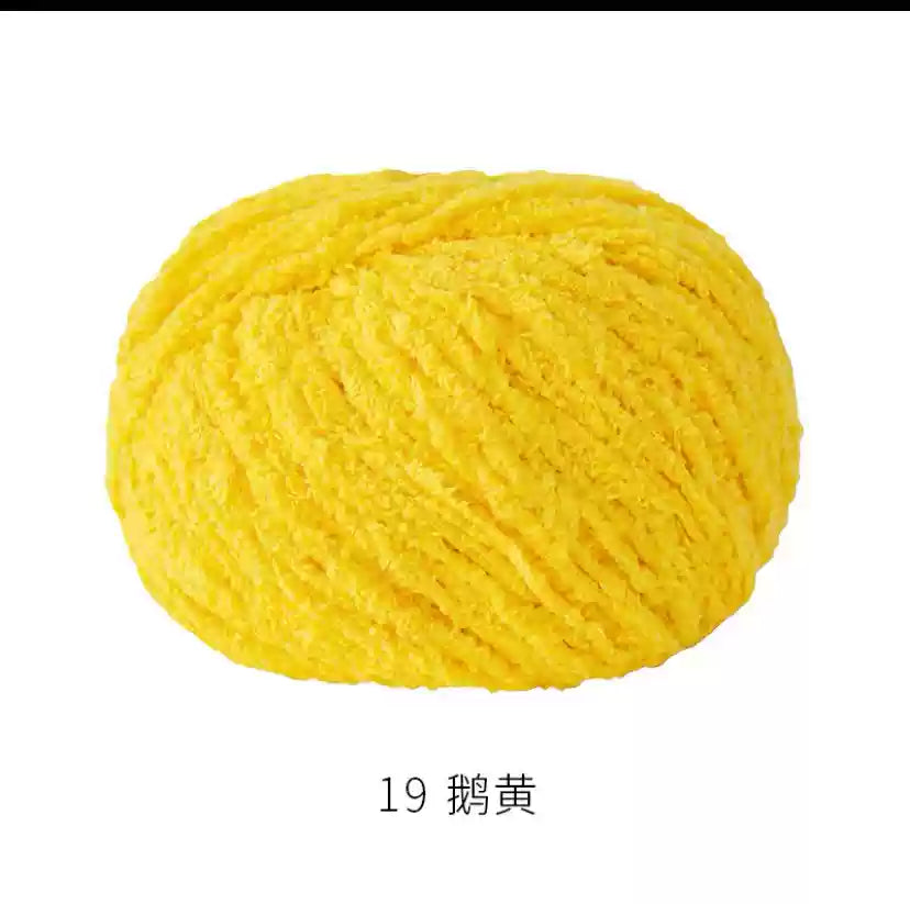 Towel Furry Yarn for crochet dolls DIY(50g)