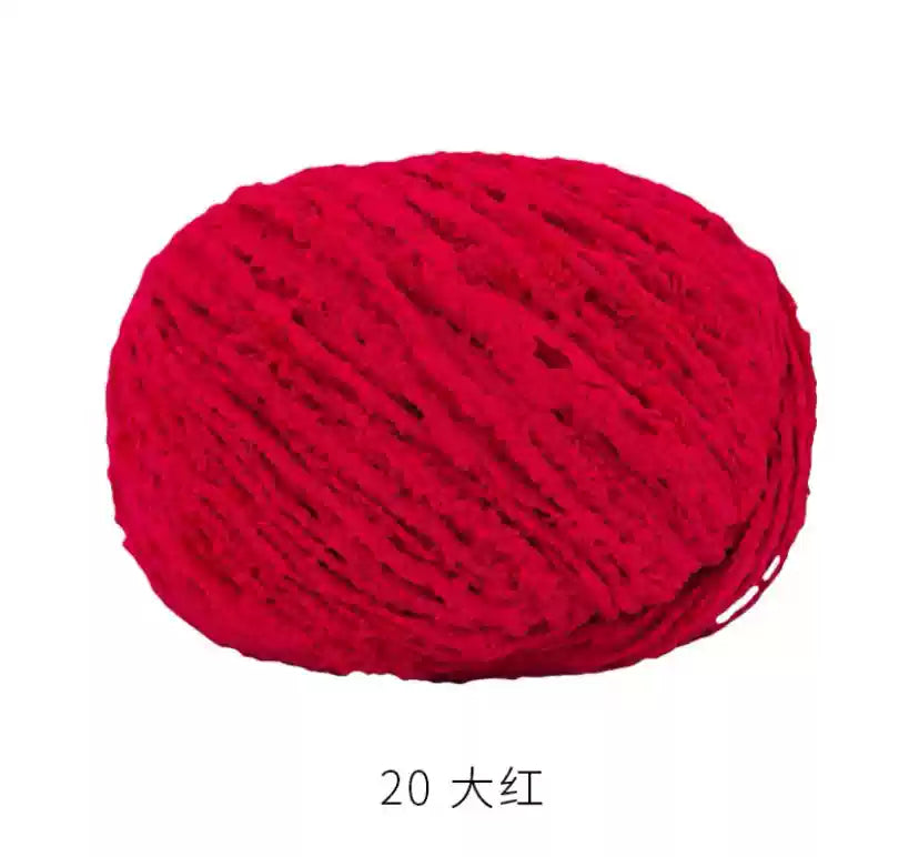 Towel Furry Yarn for crochet dolls DIY(50g)