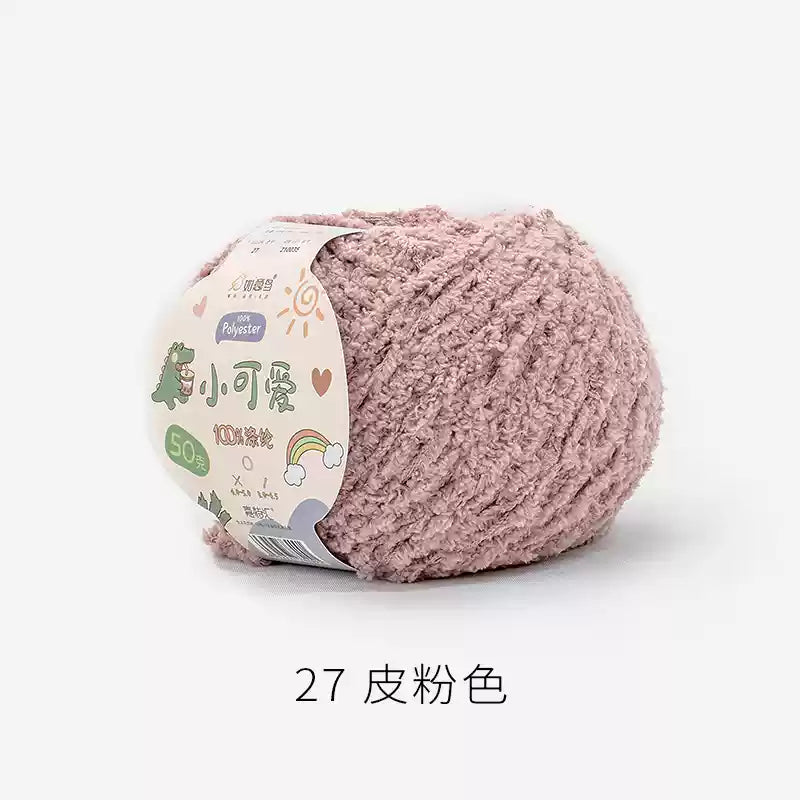 Towel Furry Yarn for crochet dolls DIY(50g)