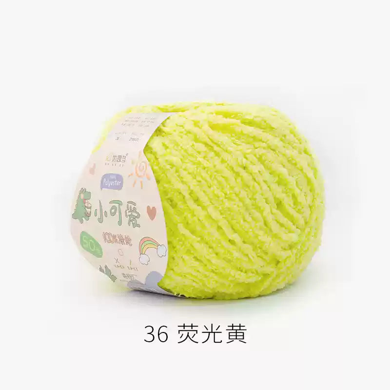 Towel Furry Yarn for crochet dolls DIY(50g)