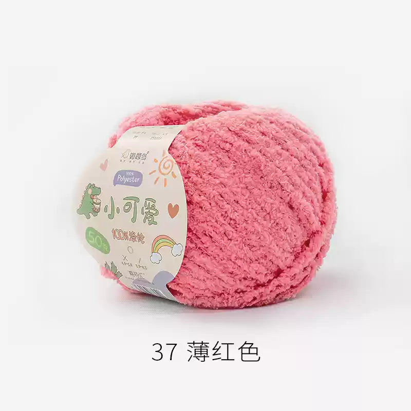 Towel Furry Yarn for crochet dolls DIY(50g)