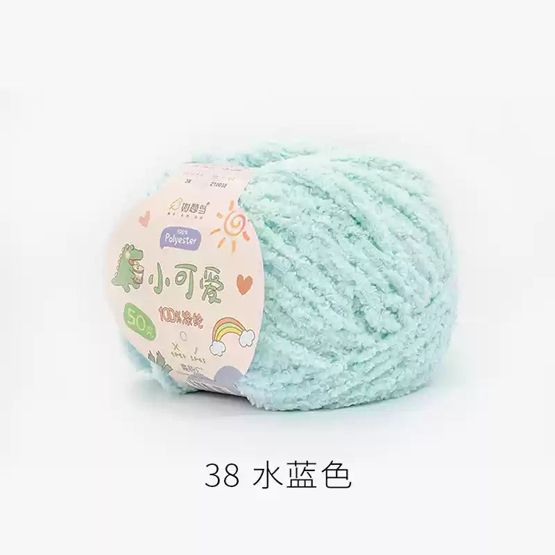 Towel Furry Yarn for crochet dolls DIY(50g)