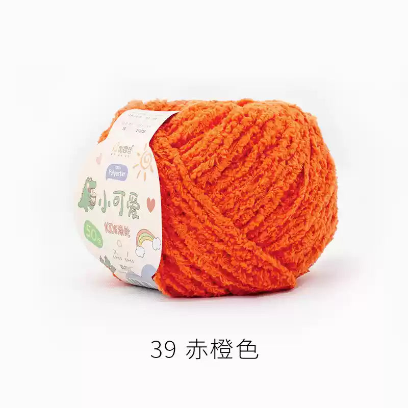 Towel Furry Yarn for crochet dolls DIY(50g)