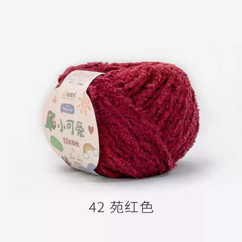 Towel Furry Yarn for crochet dolls DIY(50g)