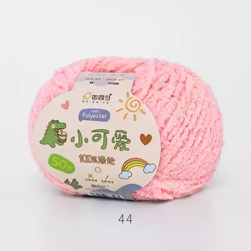 Towel Furry Yarn for crochet dolls DIY(50g)