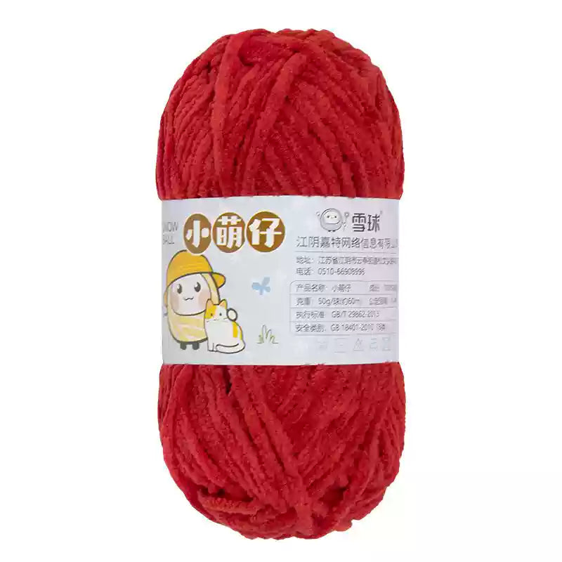 Chenille udon yarn 3.5mm thickness