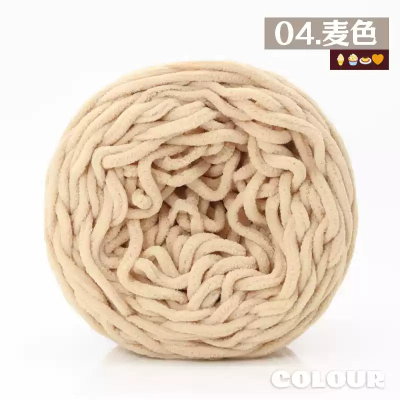 Chenille Udon Yarn 6mm 160gr Bulky