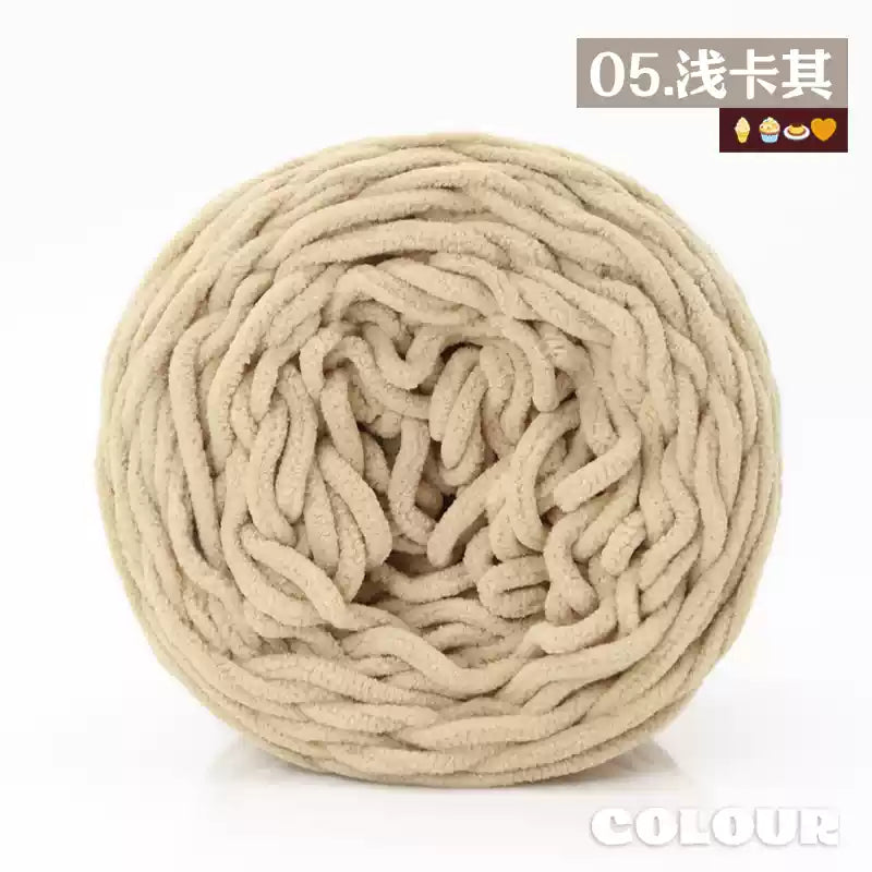 Chenille Udon Yarn 6mm 160gr Bulky