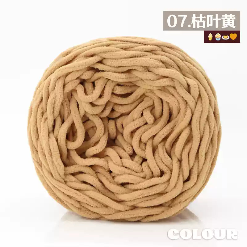 Chenille Udon Yarn 6mm 160gr Bulky