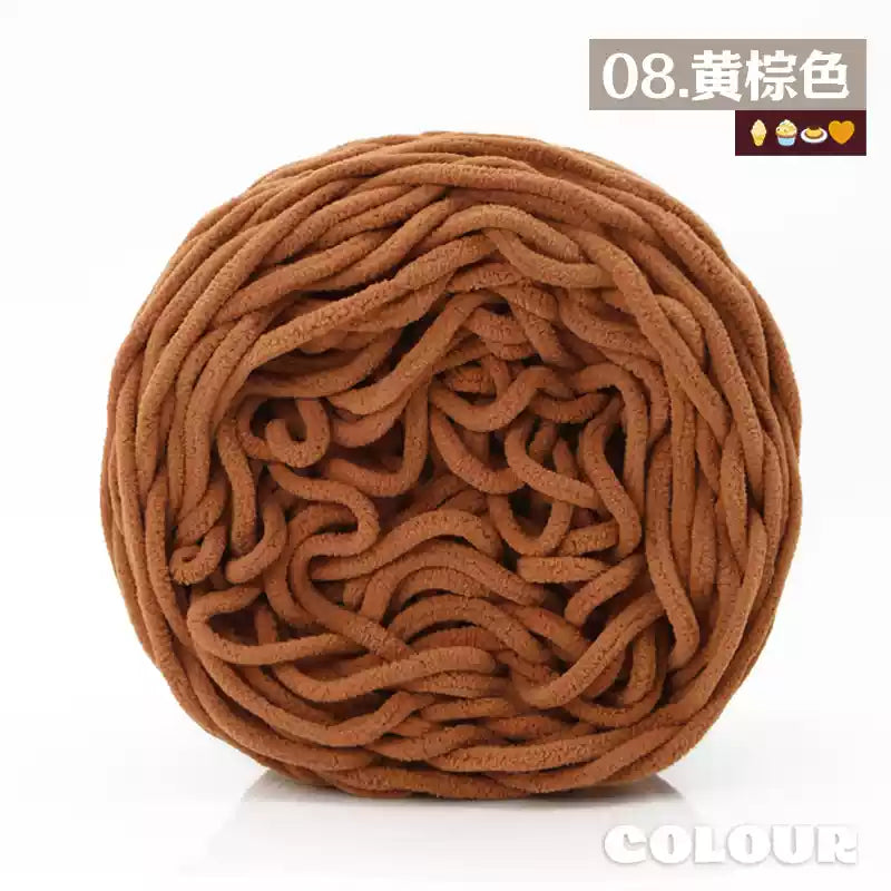 Chenille Udon Yarn 6mm 160gr Bulky