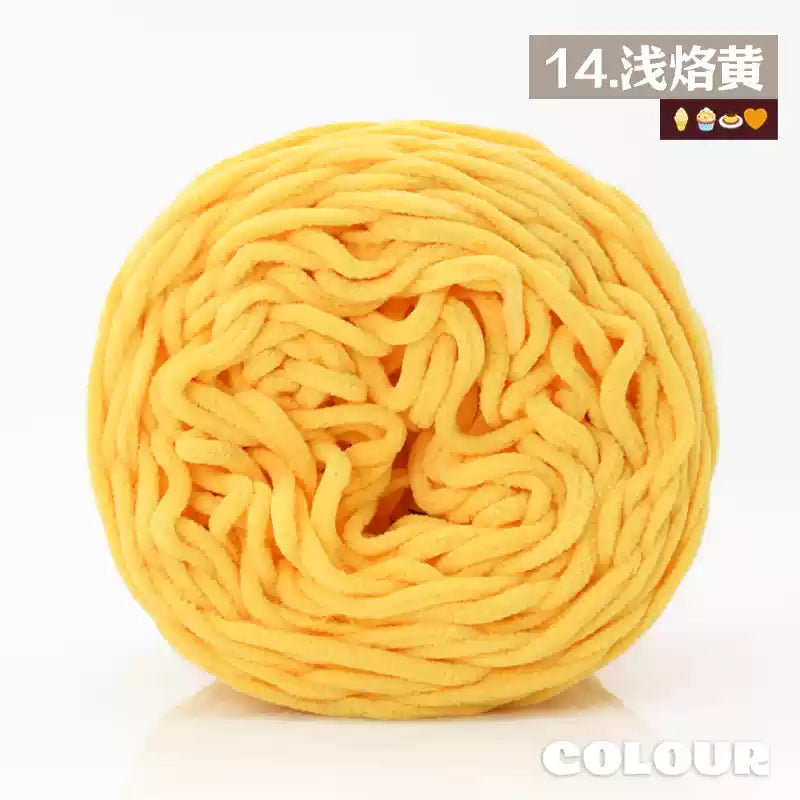 Chenille Udon Yarn 6mm 160gr Bulky