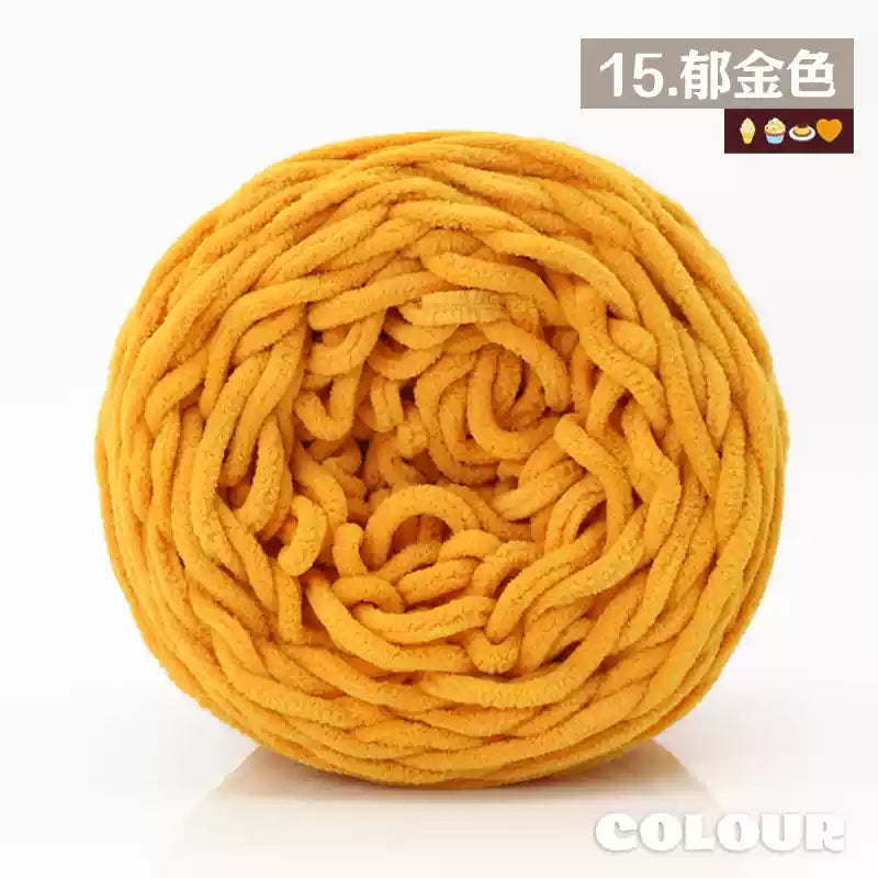 Chenille Udon Yarn 6mm 160gr Bulky