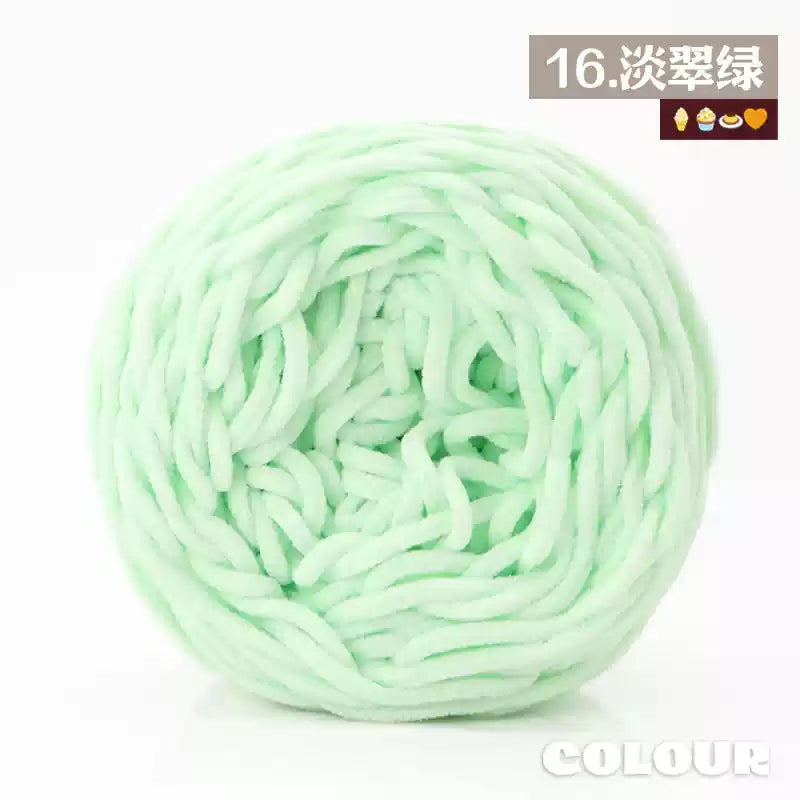 Chenille Udon Yarn 6mm 160gr Bulky