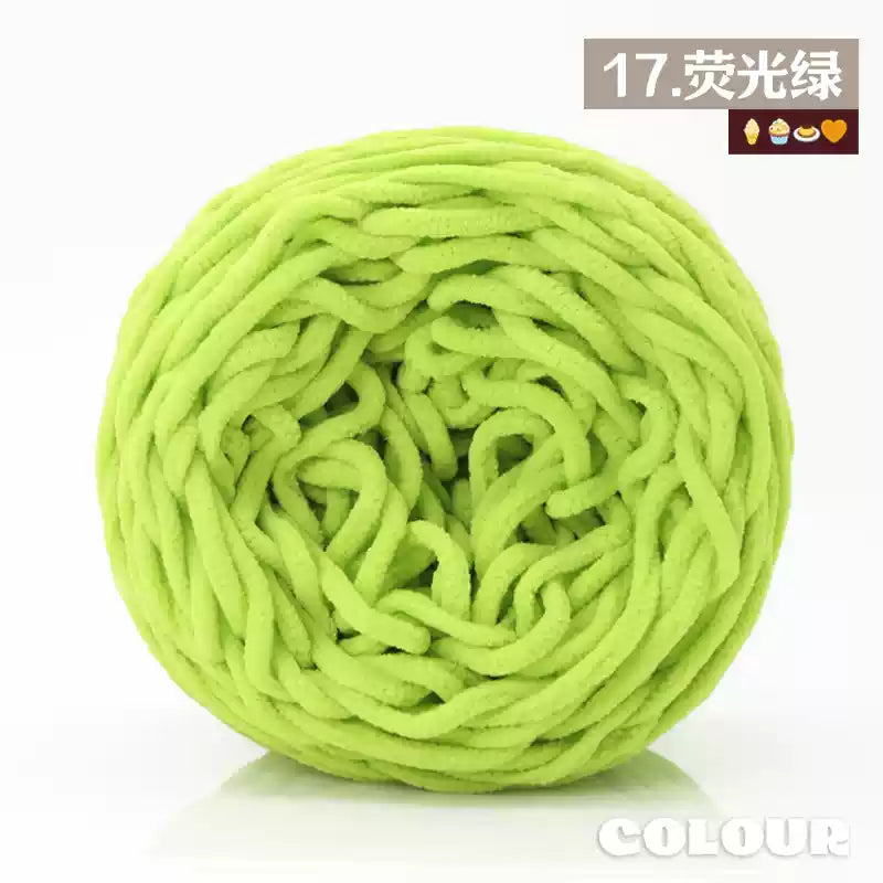 Chenille Udon Yarn 6mm 160gr Bulky