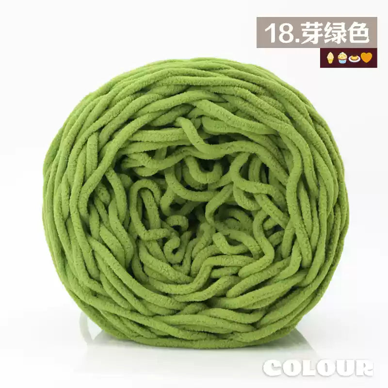 Chenille Udon Yarn 6mm 160gr Bulky