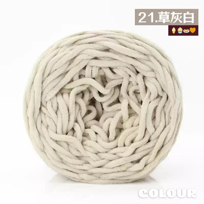 Chenille Udon Yarn 6mm 160gr Bulky