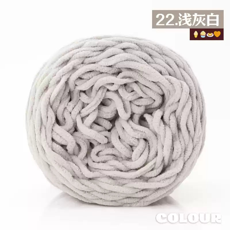 Chenille Udon Yarn 6mm 160gr Bulky