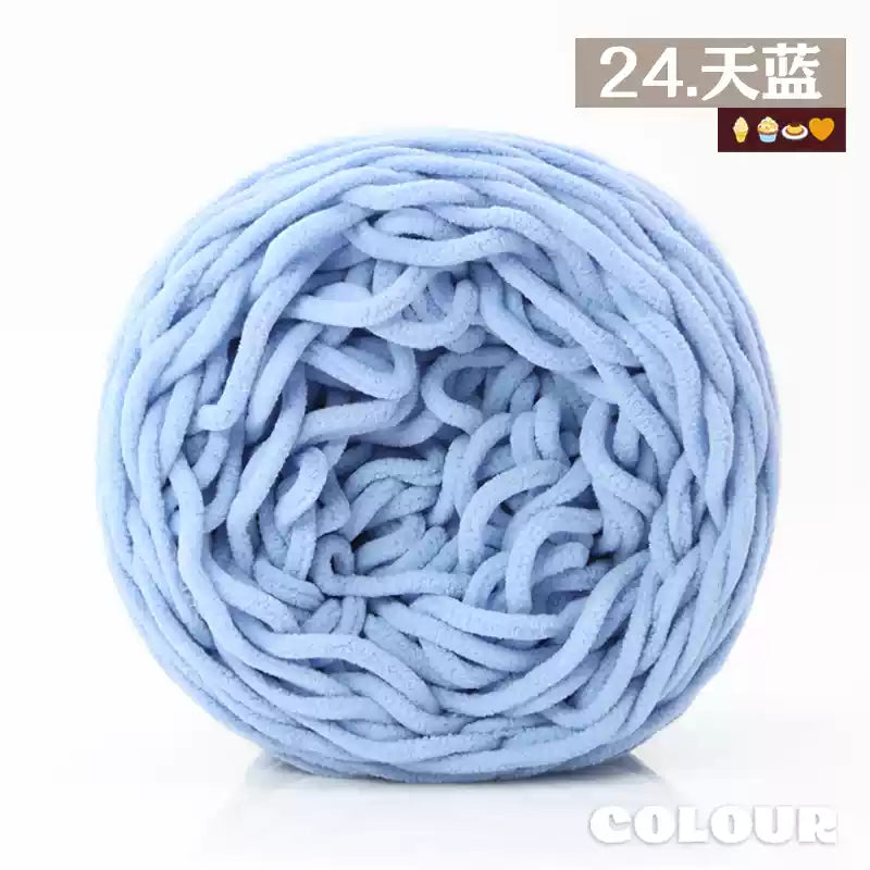 Chenille Udon Yarn 6mm 160gr Bulky