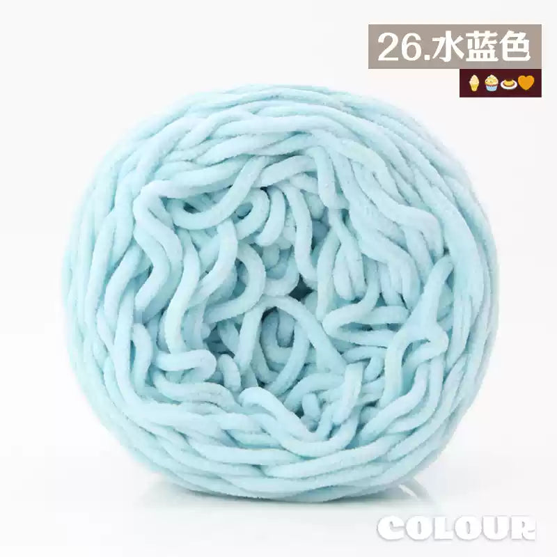 Chenille Udon Yarn 6mm 160gr Bulky