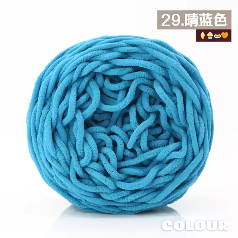 Chenille Udon Yarn 6mm 160gr Bulky