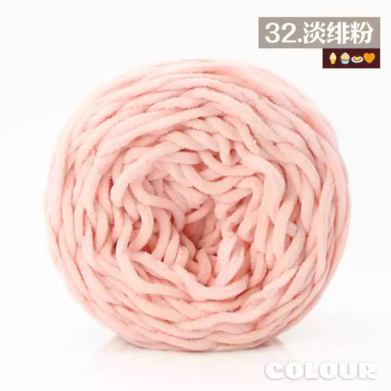 Chenille Udon Yarn 6mm 160gr Bulky