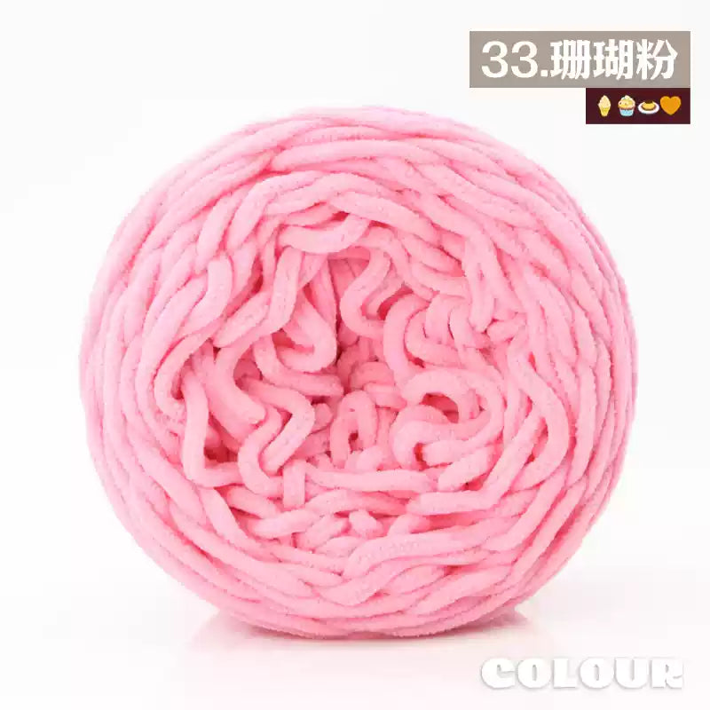 Chenille Udon Yarn 6mm 160gr Bulky