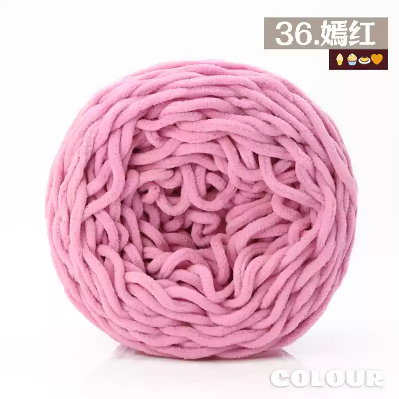 Chenille Udon Yarn 6mm 160gr Bulky