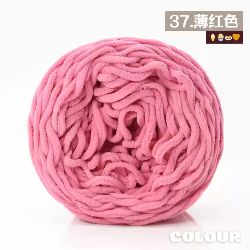 Chenille Udon Yarn 6mm 160gr Bulky