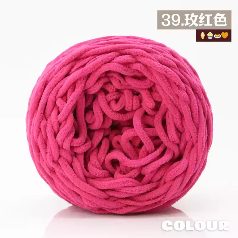 Chenille Udon Yarn 6mm 160gr Bulky