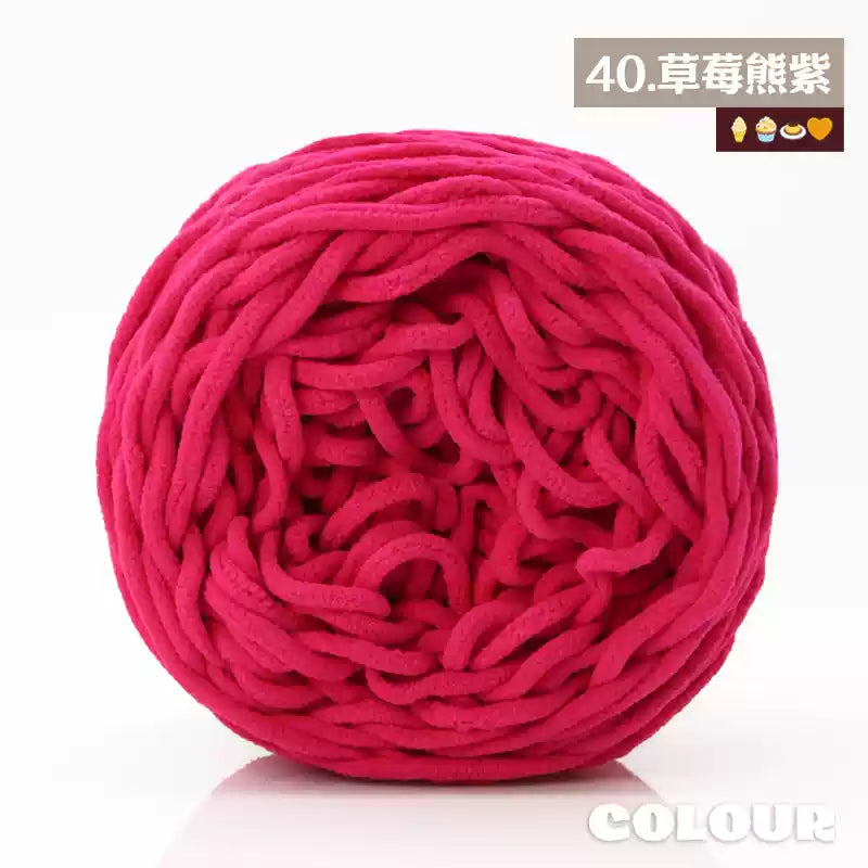 Chenille Udon Yarn 6mm 160gr Bulky