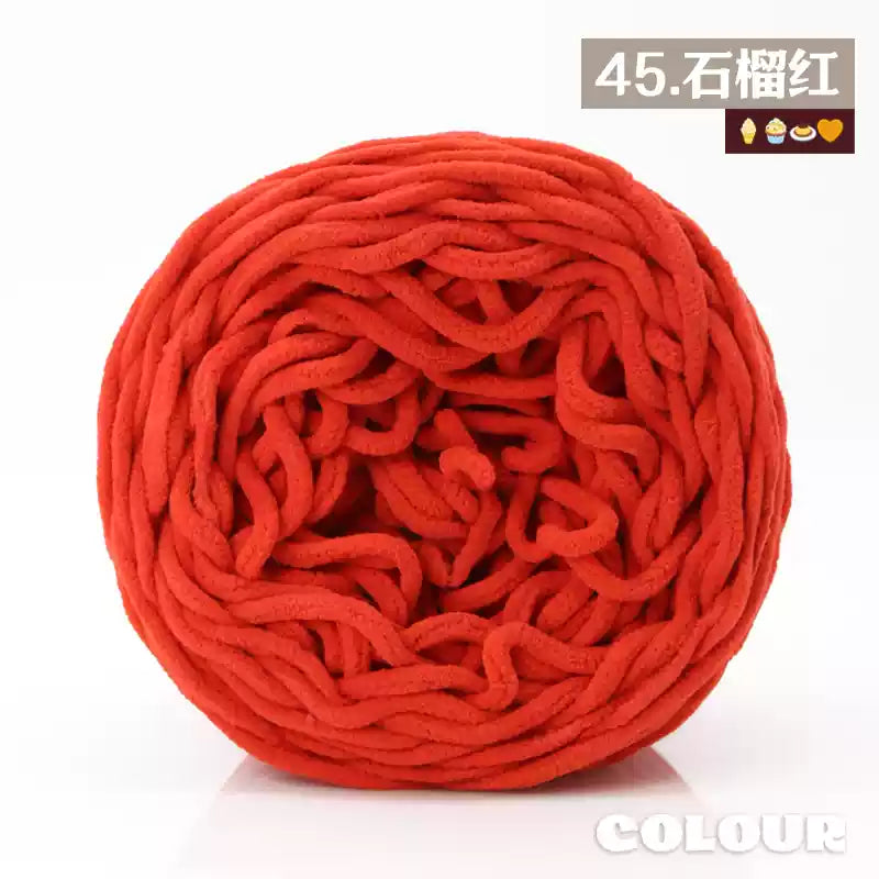 Chenille Udon Yarn 6mm 160gr Bulky