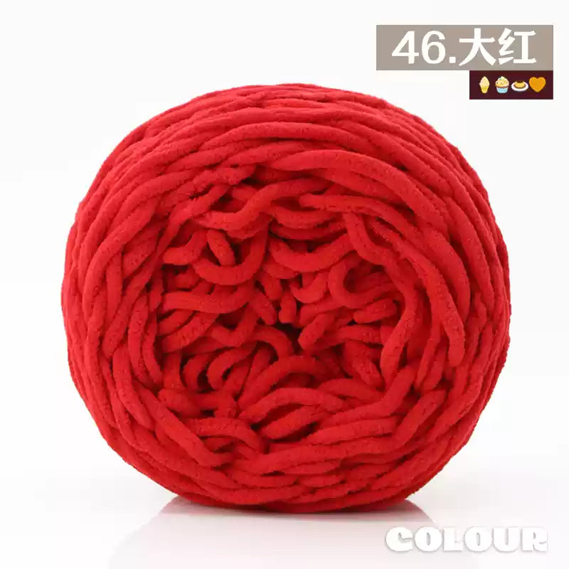 Chenille Udon Yarn 6mm 160gr Bulky