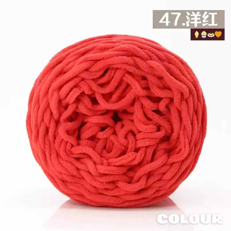 Chenille Udon Yarn 6mm 160gr Bulky